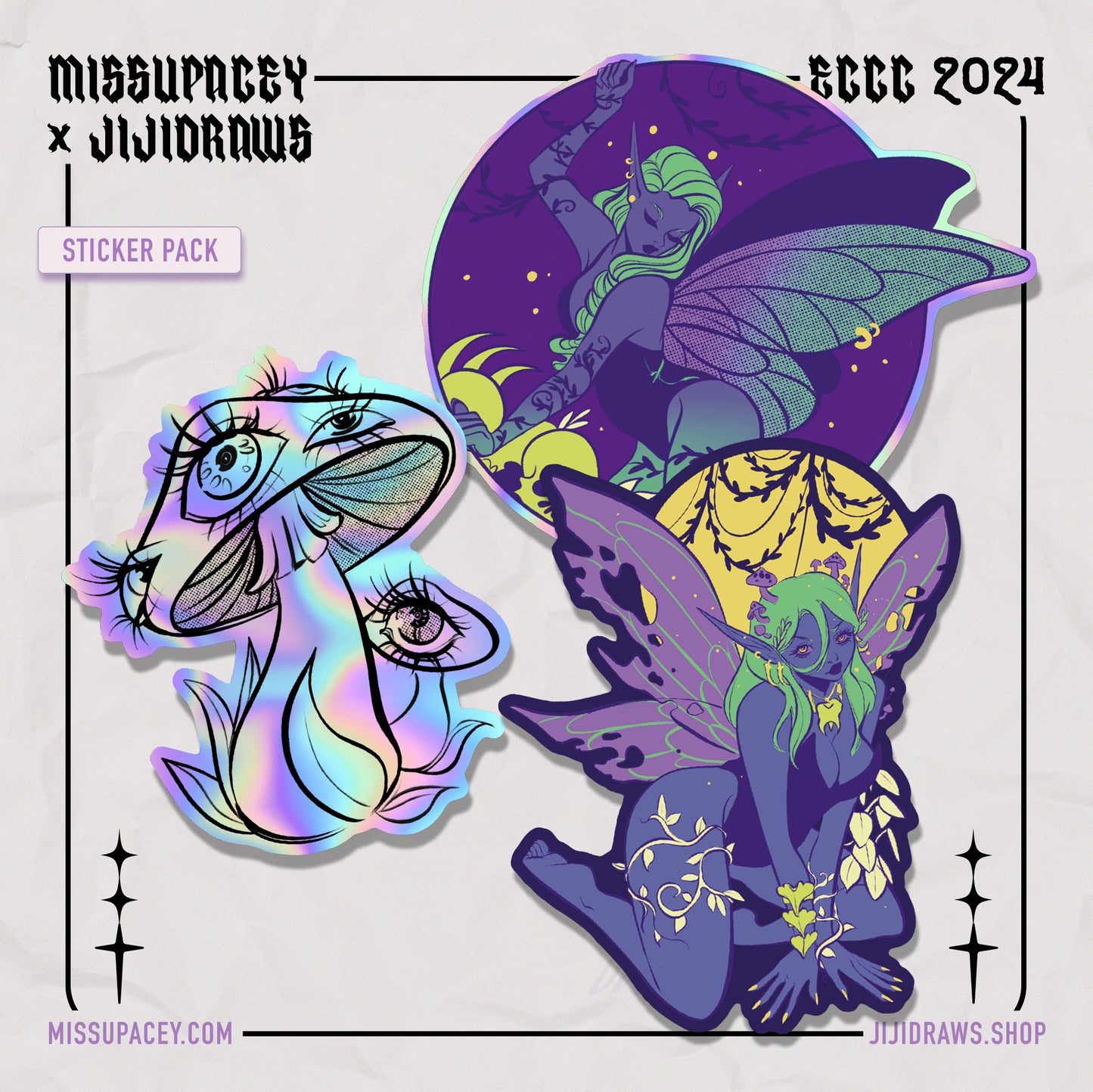 Overgrowth Collab Sticker Set | Missupacey x Jijidraws