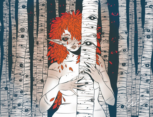 A Night in the Aspen Forest