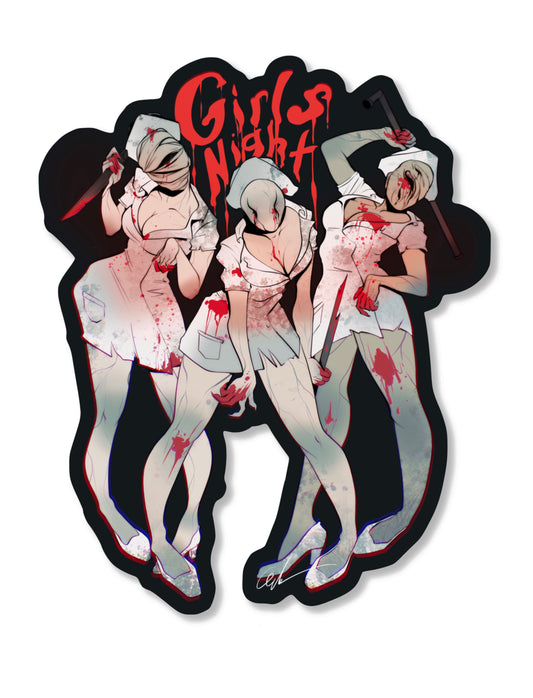 Girls Night Sticker