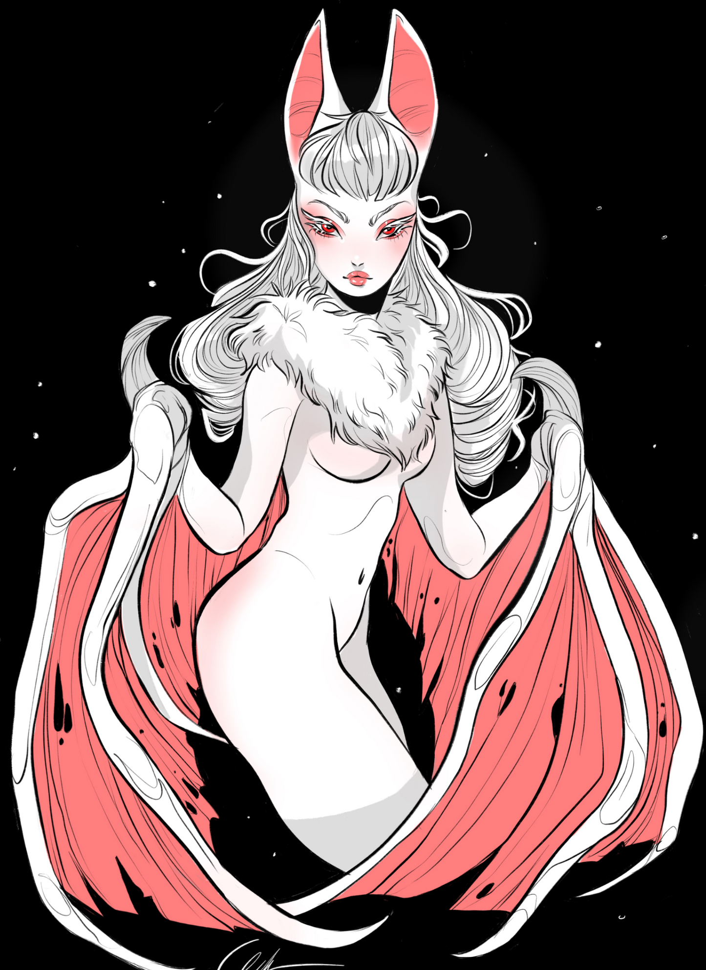 Albino Bat Girl
