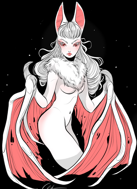 Albino Bat Girl