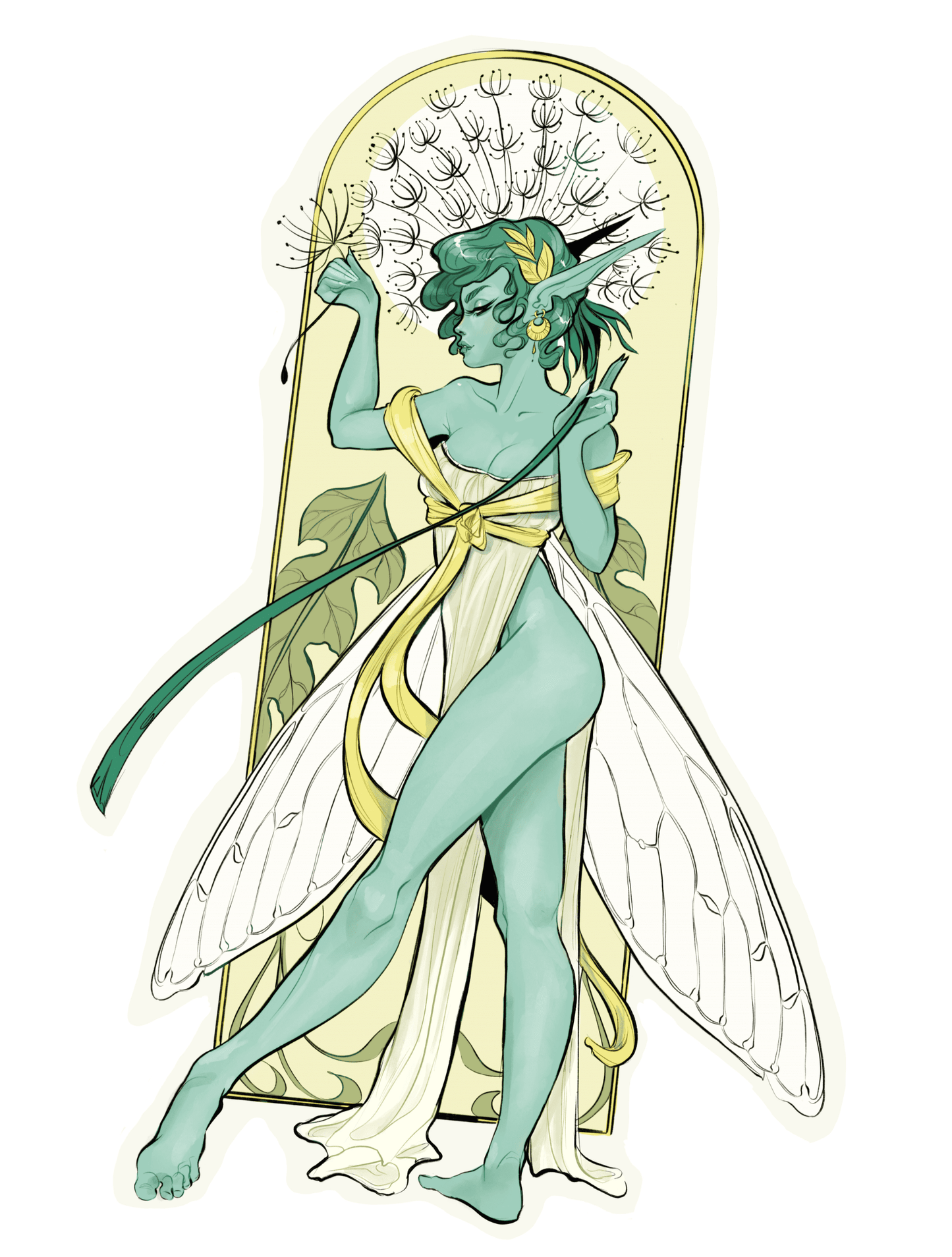 Green Fairy Sticker
