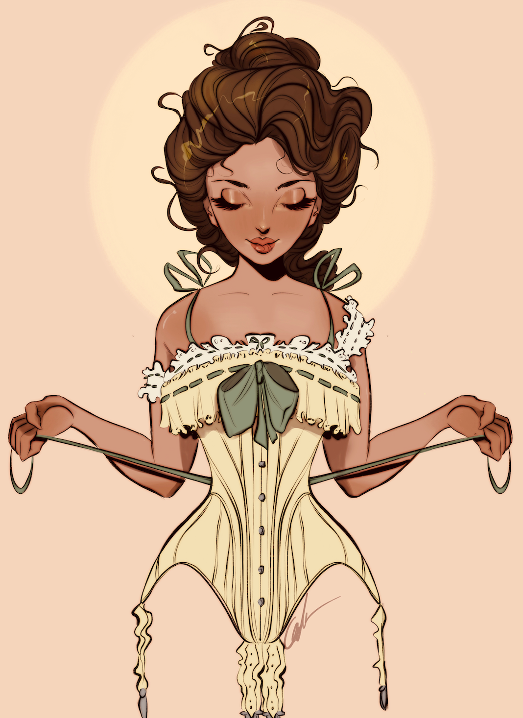 Edwardian Corset Pinup