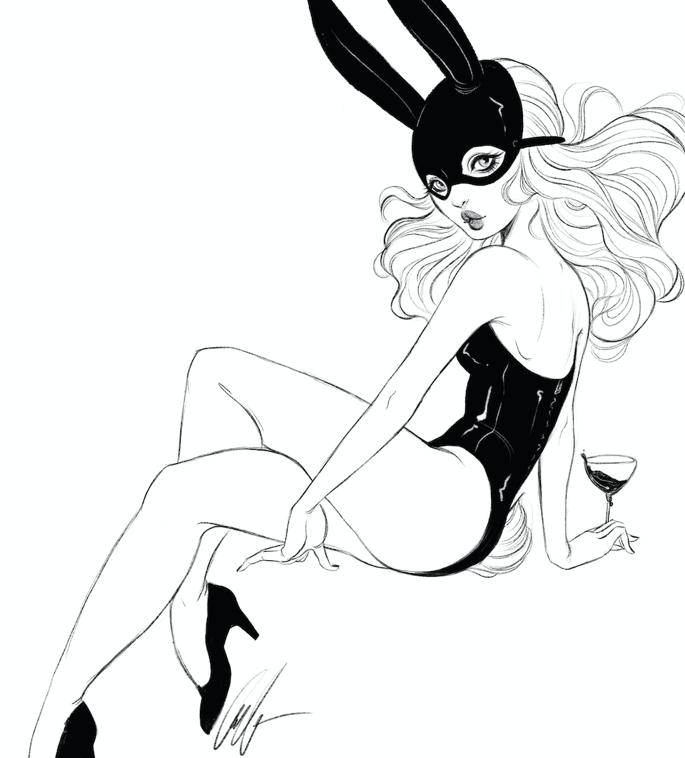 Wine Pinup