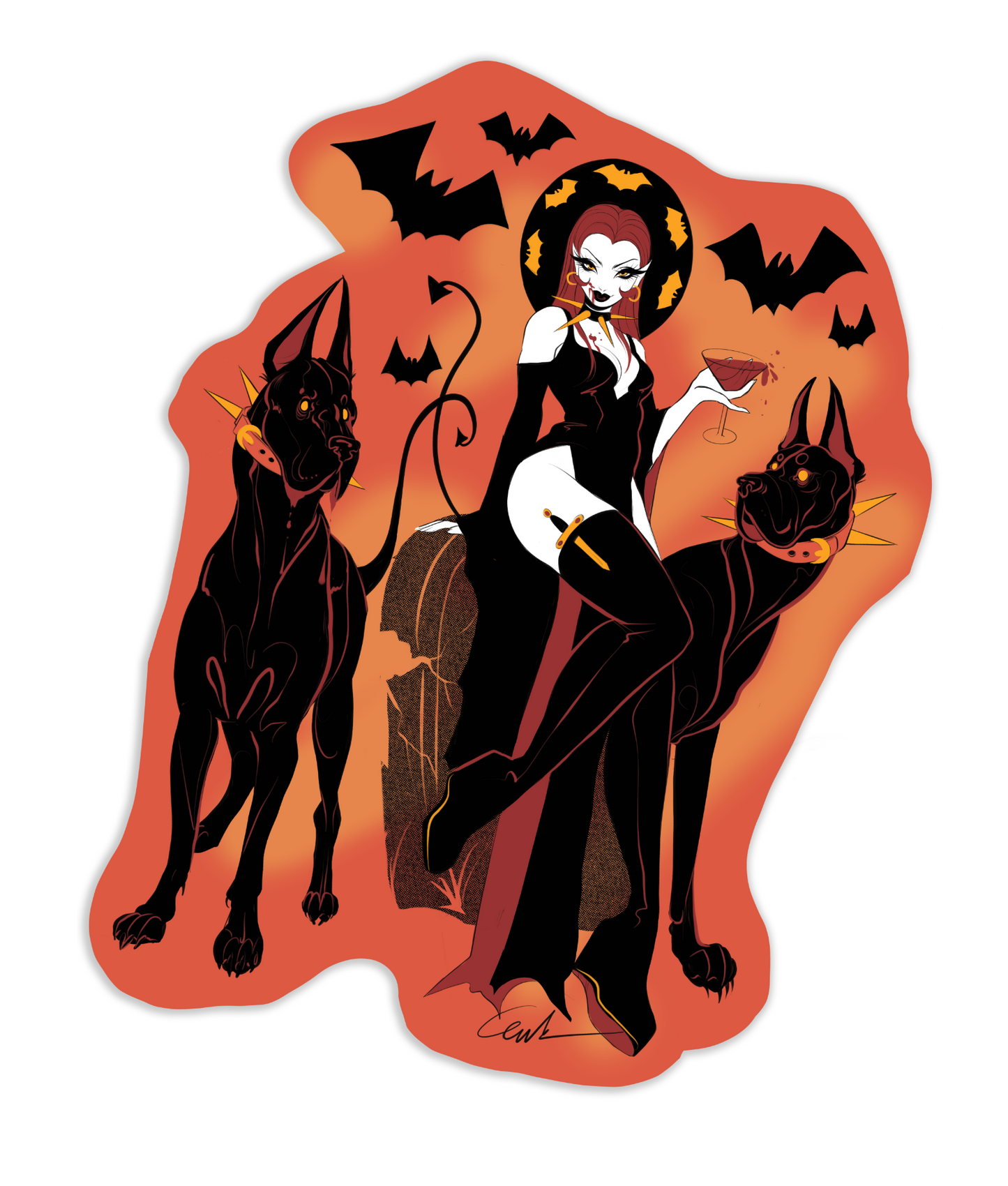 Hellhounds and Hotties Sticker Collection