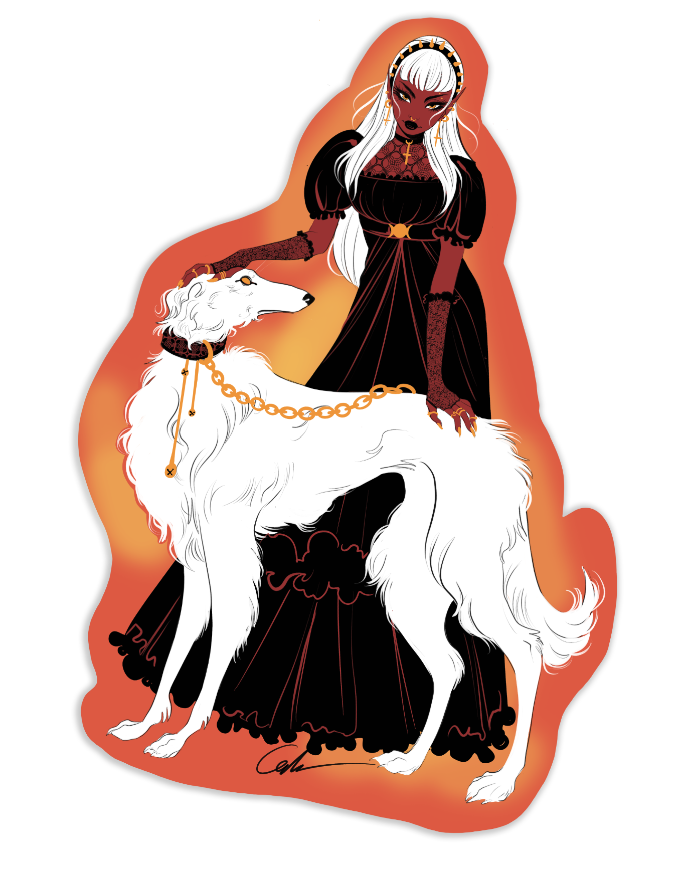 Hellhounds and Hotties Sticker Collection