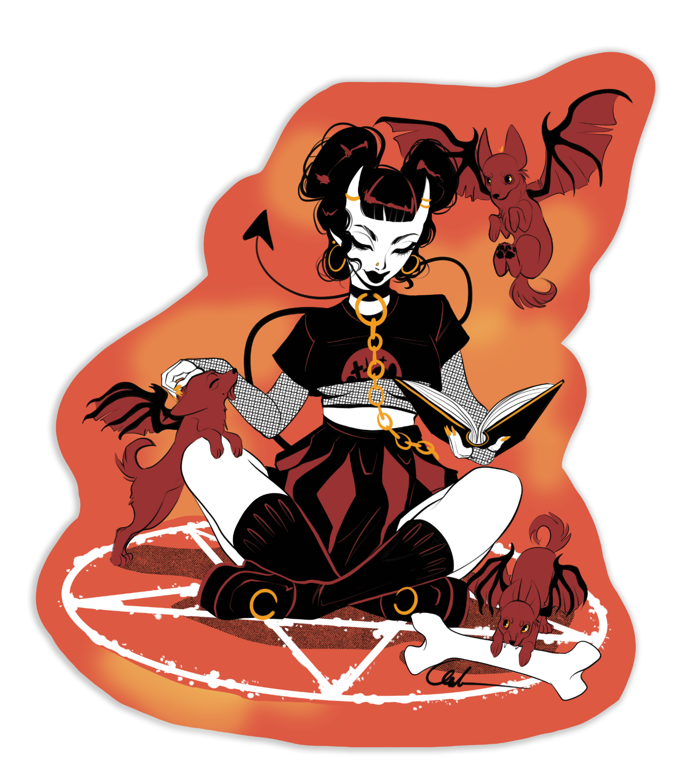 Hellhounds and Hotties Sticker Collection