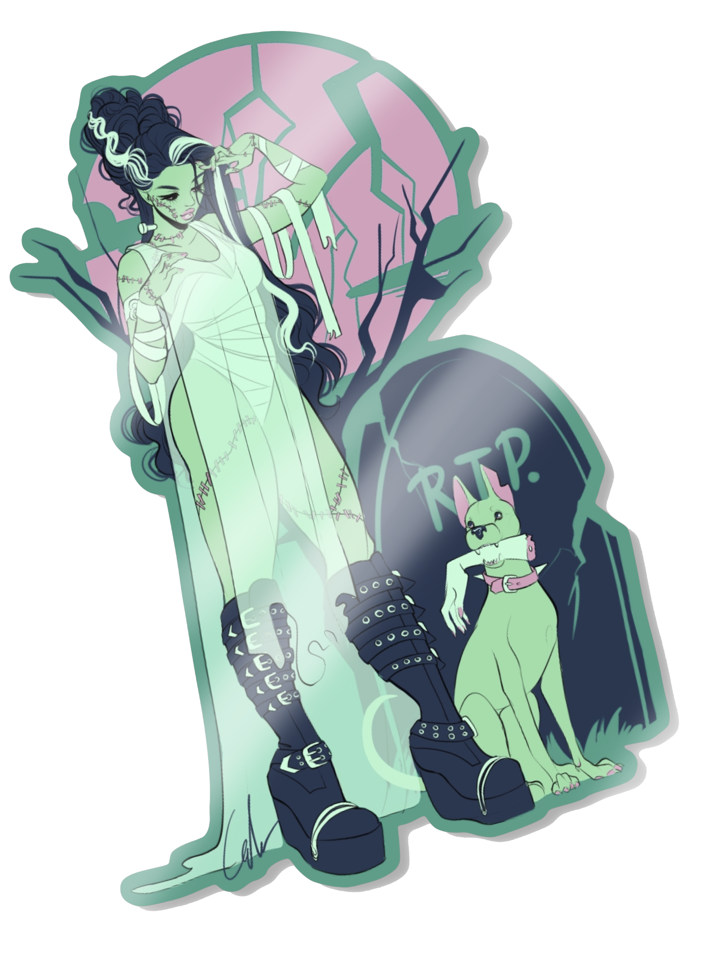 Monster Girls Sticker Collection