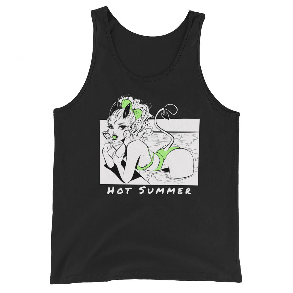 Hot Summer Pool Unisex Tank Top