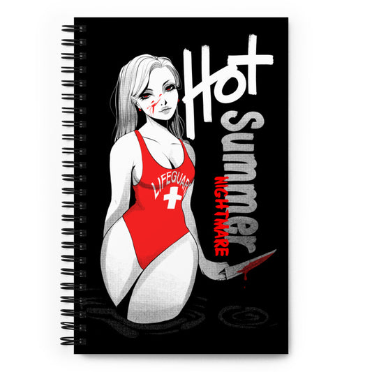 Hot Summer Nightmare Spiral Notebook