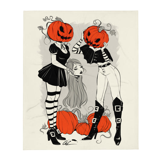 Pumpkin Patch Throw Blanket