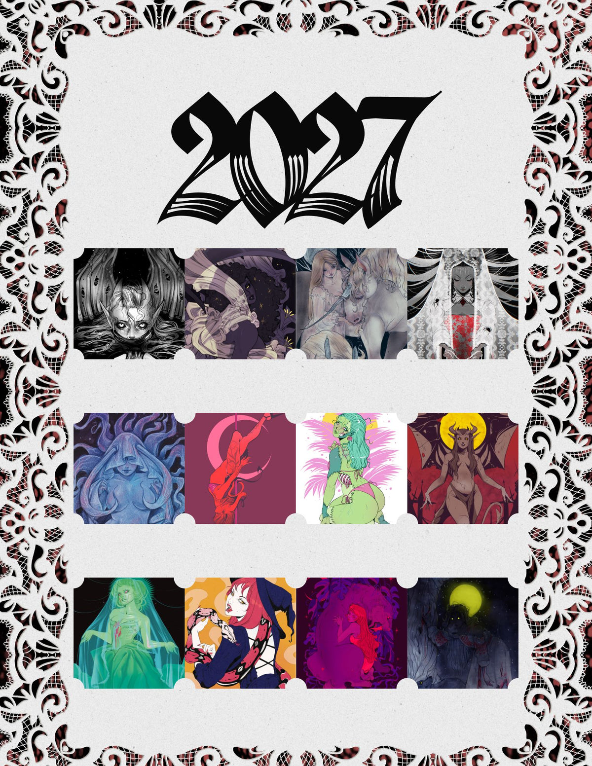 Missupacey's 2027 Art Calendar ||preorder||