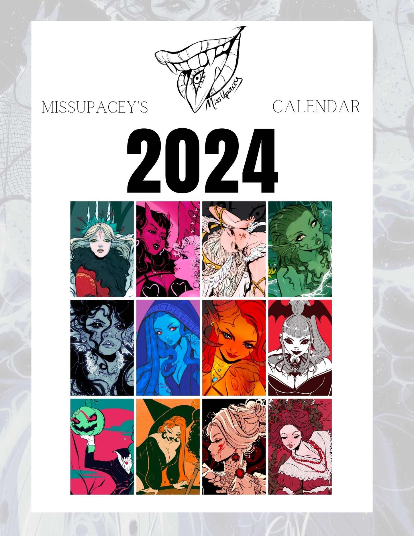 Missupacey's 2024 Art Calendar
