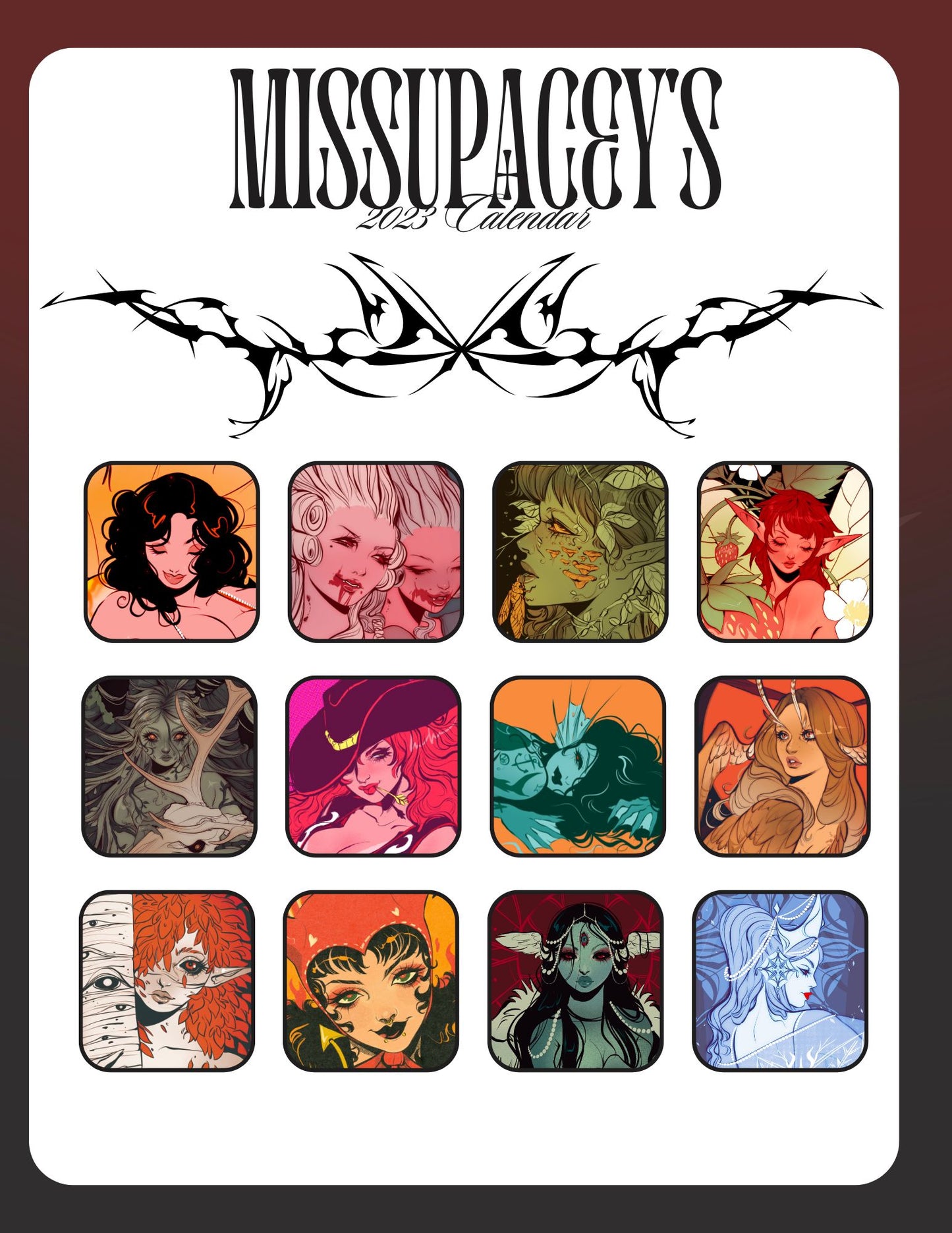 Missupacey's 2026 Art Calendar ||preorder||