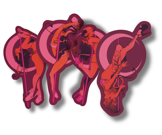Pole Moves Sticker Set