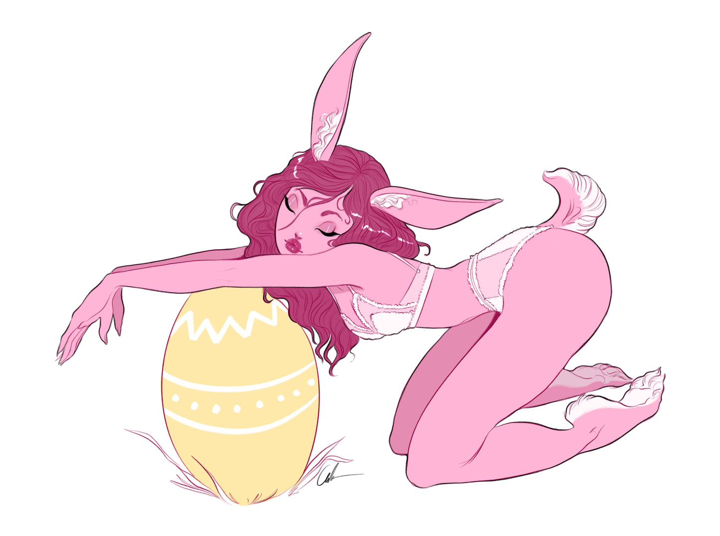 Pink Bunny [5x7]