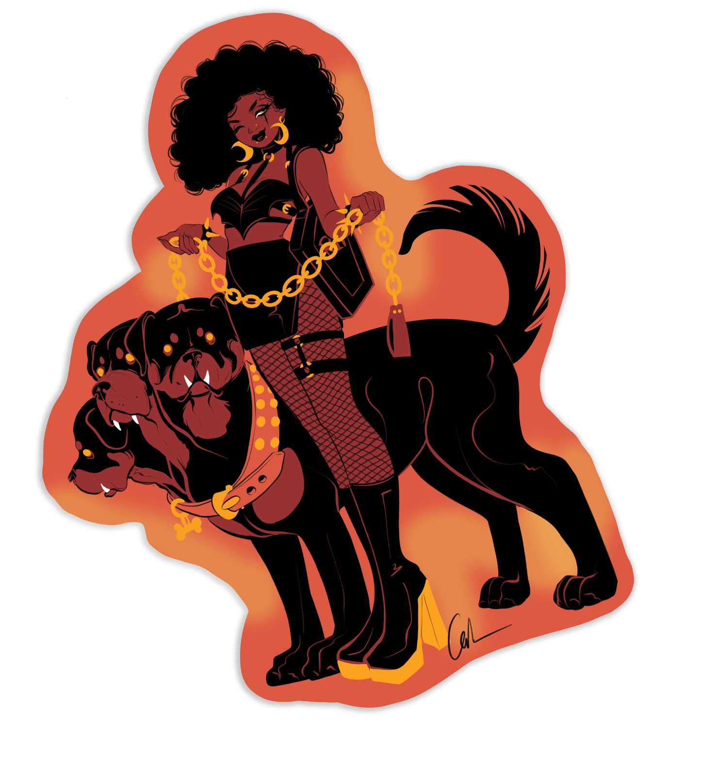 Hellhounds and Hotties Sticker Collection