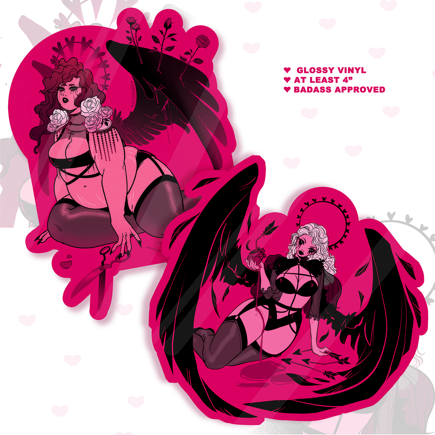 Love is War Collab with Jiji Draws | Sticker Set