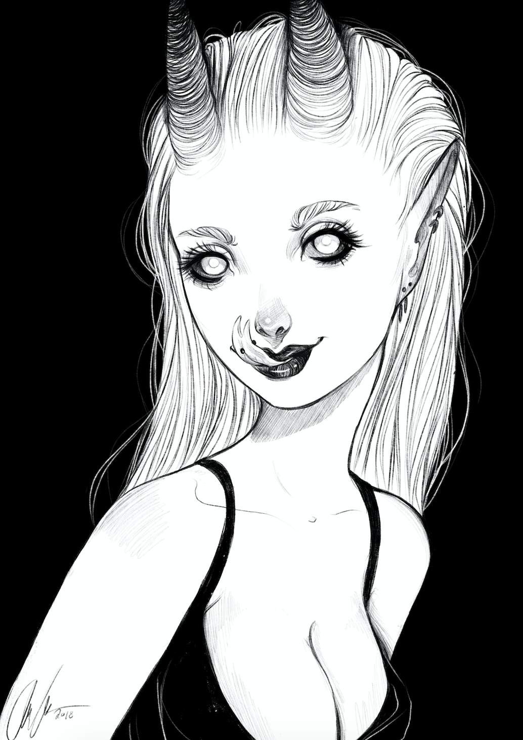 Demon Chick Two [5x7]