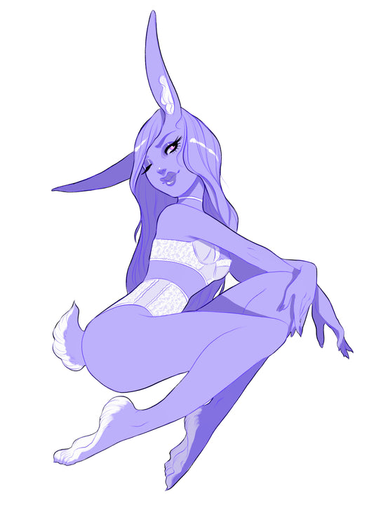 Purple Bunny [5x7]